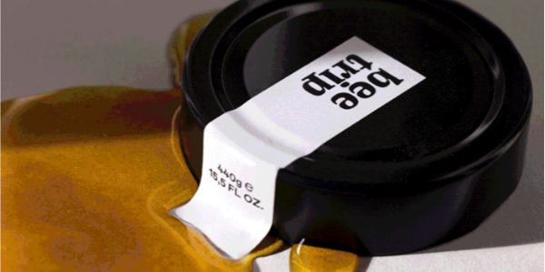 艾利AWS465典型包裝封口標簽的銅（tóng）版紙不幹膠材料